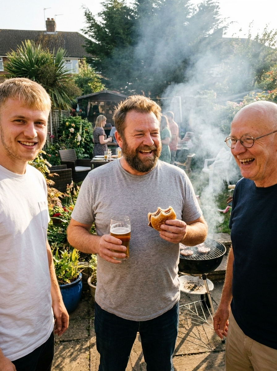 Rick at a barbecue