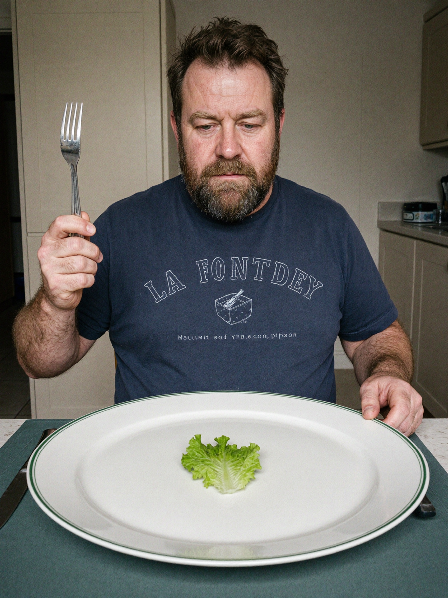 A single lettuce leaf