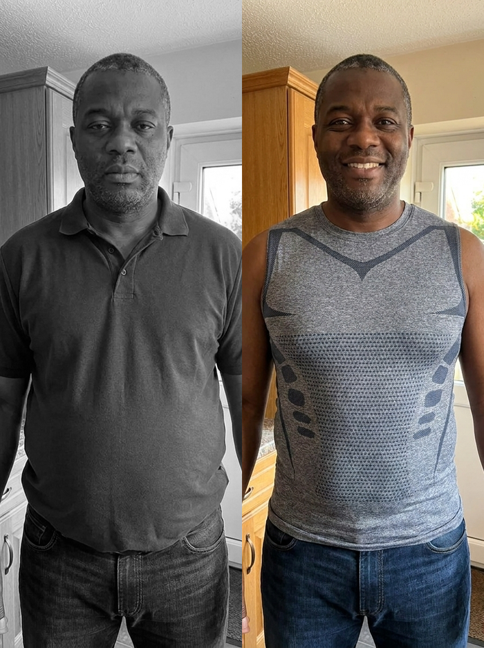 “Wore it under a shirt all day at work. Forgot I had it on.” · Marcus, 45
