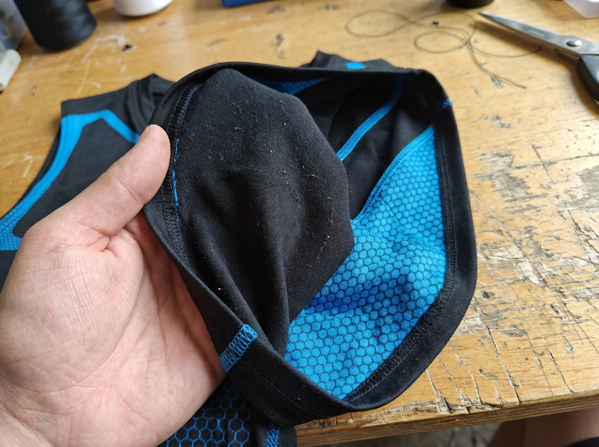 Inside the SHARP vest: seamless binding and mesh