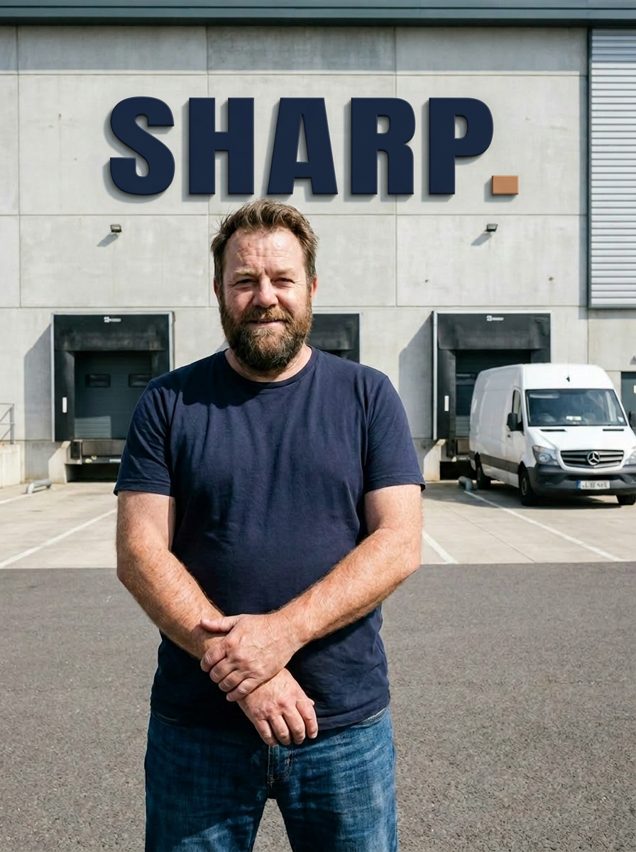 Rick outside the SHARP building